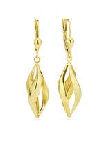 Durchbrochene Ohrringe aus Gold 