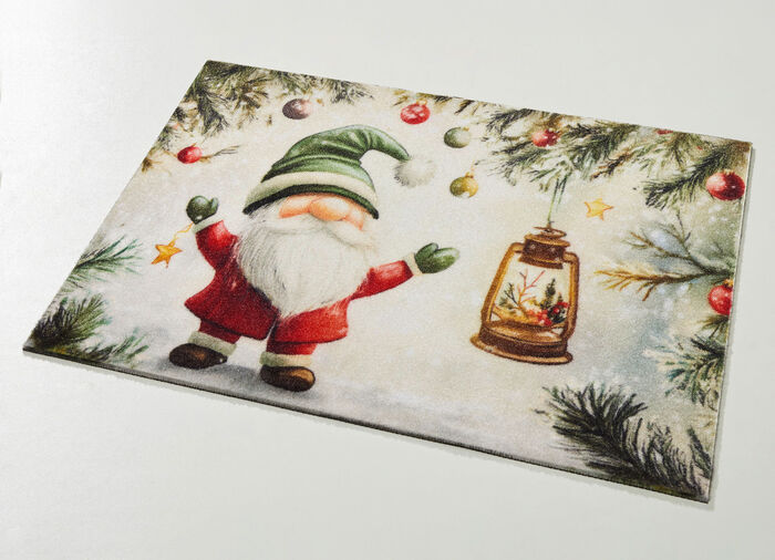 Fussmatte Wichtel mit rutschfester Rückseite