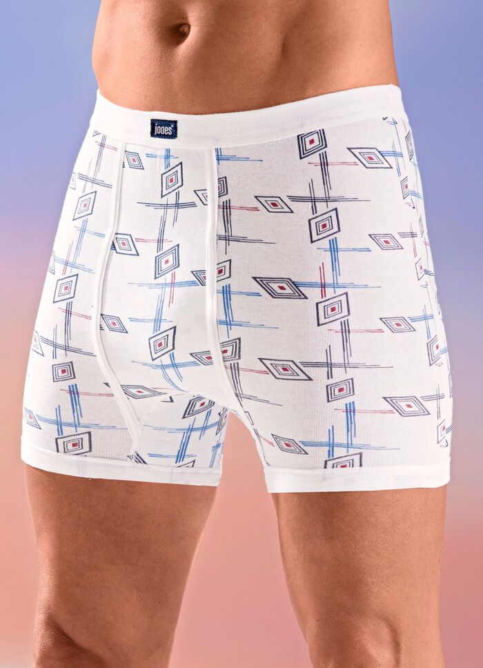 Viererpack Unterhosen mit Alloverdessin 