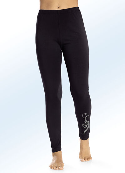 Zweierpack Leggings mit bequemem Dehnbund, , large