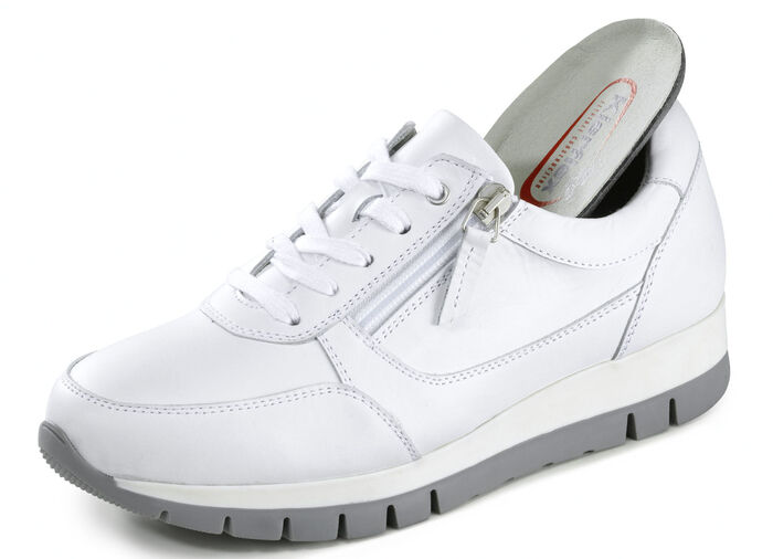 ELENA EDEN, sportliche Damen-Sneaker, Weite H, mit herausnehmbarem Fussbett WEISS