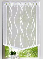 Fenster- und T&uuml;rbehang &laquo;Welle&raquo; WEISS