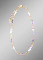 Schmuckset, 3-teilig, aus Messing mit Kristallsteinen 