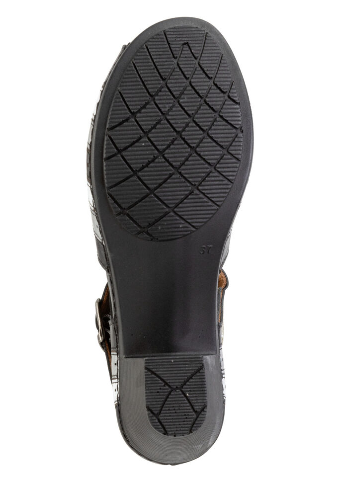 Gemini, modische Damen-Sandaletten, Weite G, mit Gummizug SCHWARZ-GRAU