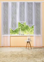 Schiebevorhang &laquo;Welle&raquo; mit geradem Abschluss 