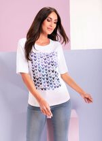 Shirt mit Schmucksteinzier 