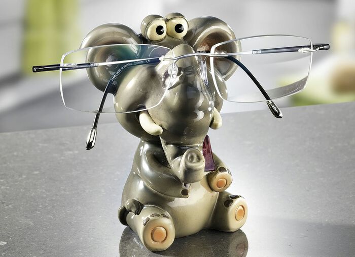 Brillenhalter aus Steinharz, 