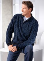 Poloshirt mit Strickkragen 