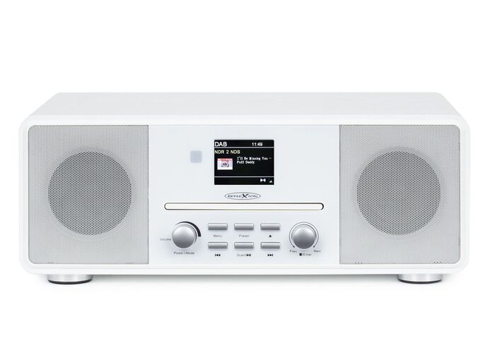 Reflexion HRA19DAB Stereoanlage mit DAB+ Radio WEISS
