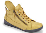 Andrea Conti, sportive Damen-Boots, mit herausnehmbarem Fussbett SENFGELB