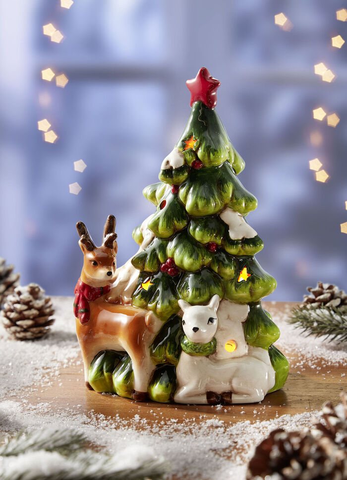 Weihnachtsbaum mit Rehen 