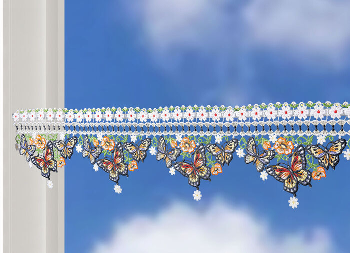 Stangendeko Schmetterling aus Plauener Spitze 