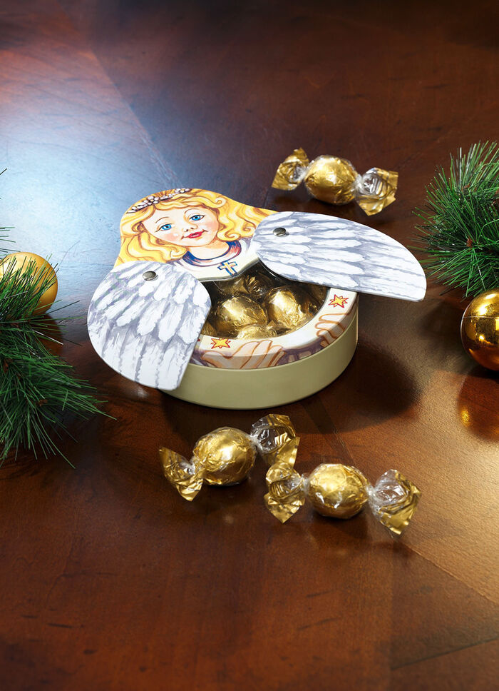 Engelsdose mit aufklappbaren Flügeln 