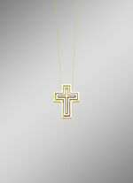 Kreuz-Anh&auml;nger mit Brillanten 