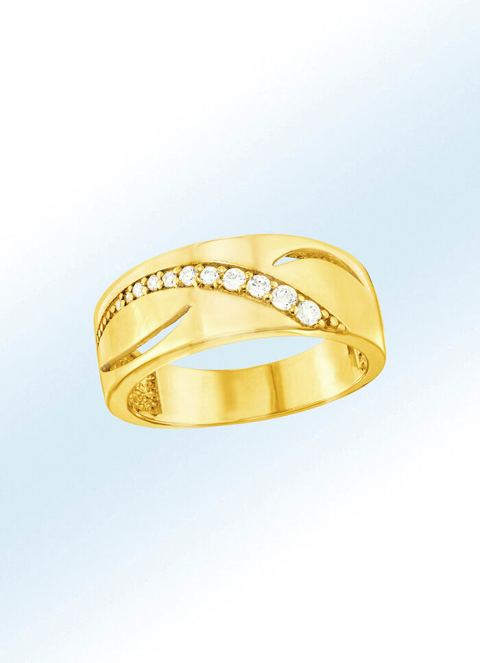 Sch&ouml;ner Damenring mit Zirkonia 