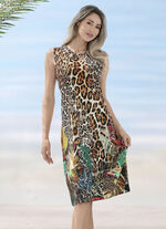 Laurina Kleid mit farbbrillantem Druckdessin 