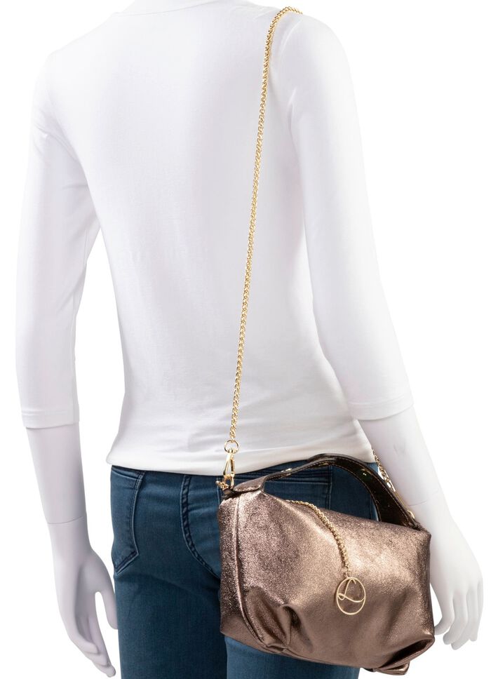 Laurina Tasche aus genarbtem Kalb-Nappaleder BRONZE