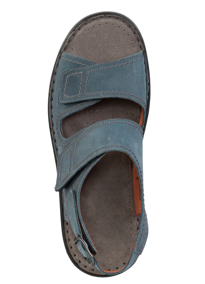 GINO GALANTE Sandale aus gefettetem, schattiertem Rind-Nubukleder 