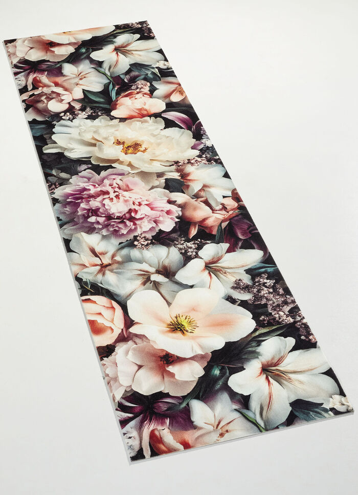 Küchenläufer und Teppich mit eindrucksvollen Blütenmotive 