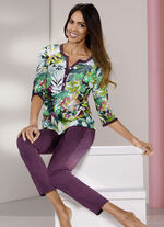 Laurina Pyjama mit Knopfleiste 