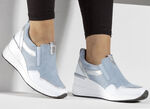 ELENA EDEN Slipper mit herausnehmbarem Fussbett HELLBLAU