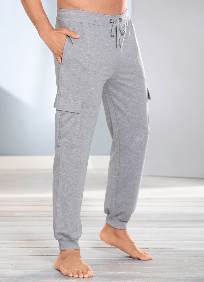 Schlaf-und Freizeithose mit Cargo-und Seitentaschen 