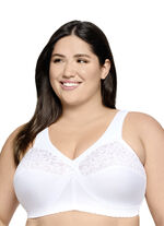 Glamorise Stütz-BH mit Stickereispitze WEISS