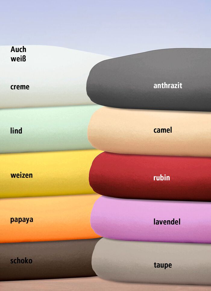 Luxuszwirn-Jersey-Spannbetttuch mit Elasthan 