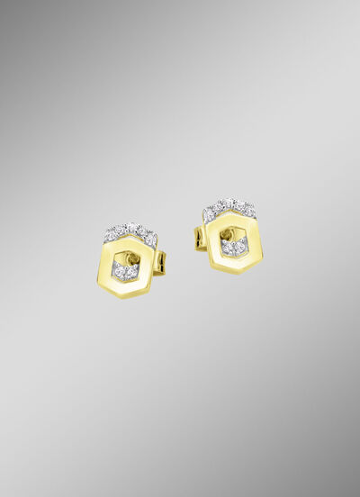 Moderne Ohrstecker mit Zirkonia 