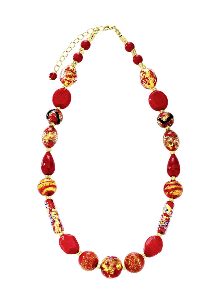 Halskette mit Muranoglas-Perlen 