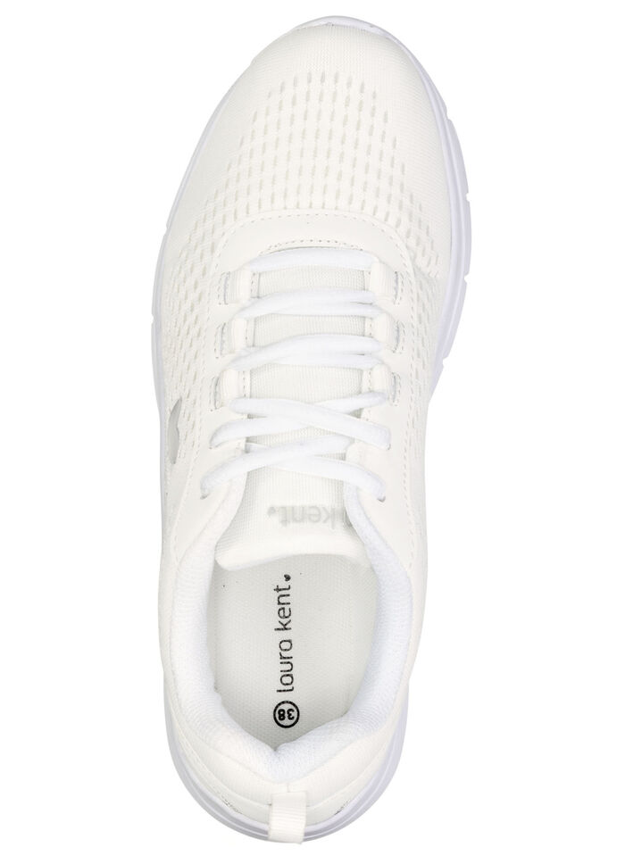 LAURA KENT, sommerliche Damen-Sneaker, mit herausnehmbarem Fussbett WEISS