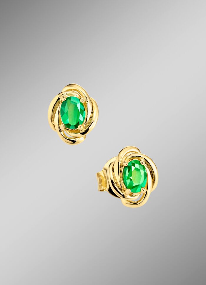 Ohrstecker mit Smaragd 