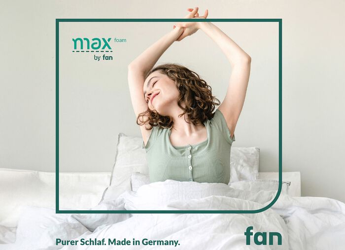 Mehrzonen-Komfortschaumkern-Matratze &laquo;max foam by fan&raquo; 