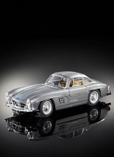 Mercedes-Benz 300SL als Metallspritzgussmodell 