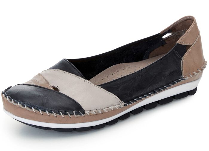 Gemini, klassische Damen-Slipper, Weite G, mit herausnehmbarem Fussbett 