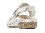 Rieker, bequeme Damen-Sandalen, Weite H, mit herausnehmbarem Fussbett 