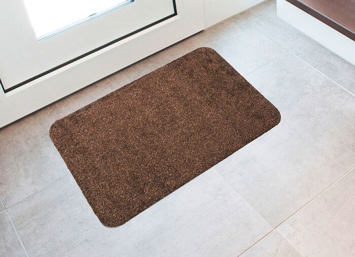 Waschbare Schmutzfangmatte f&uuml;r innen und aussen BRAUN