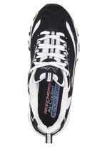 SKECHERS, sportliche Damen-Sneaker, mit herausnehmbarem Fussbett SCHWARZ-WEISS