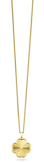 Kleeblatt-Anh&auml;nger aus Gold 