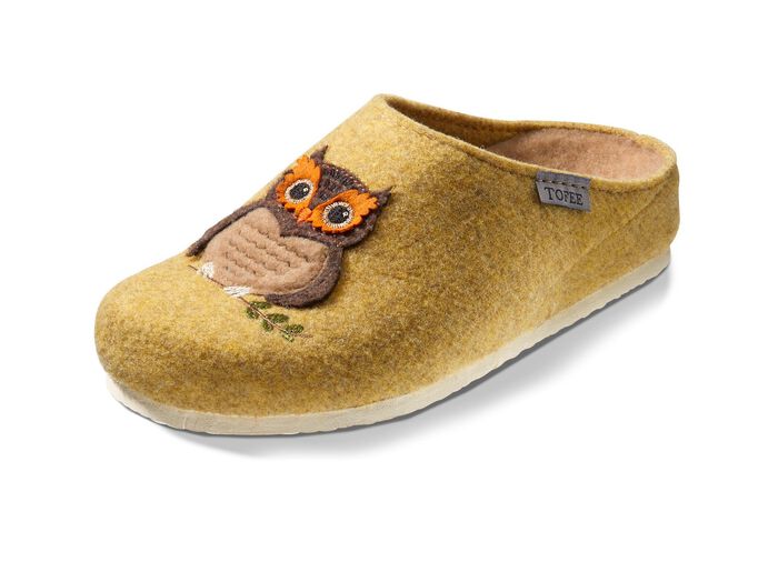 Kuschelwarmer Hausschuh aus Wollfilz 