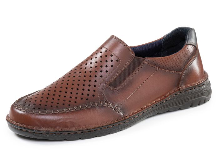 GINO GALANTE, komfortable Herren-Slipper, Weite H, mit herausnehmbarem Fussbett 