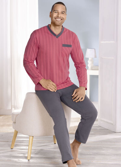 Pyjama mit V-Ausschnitt 