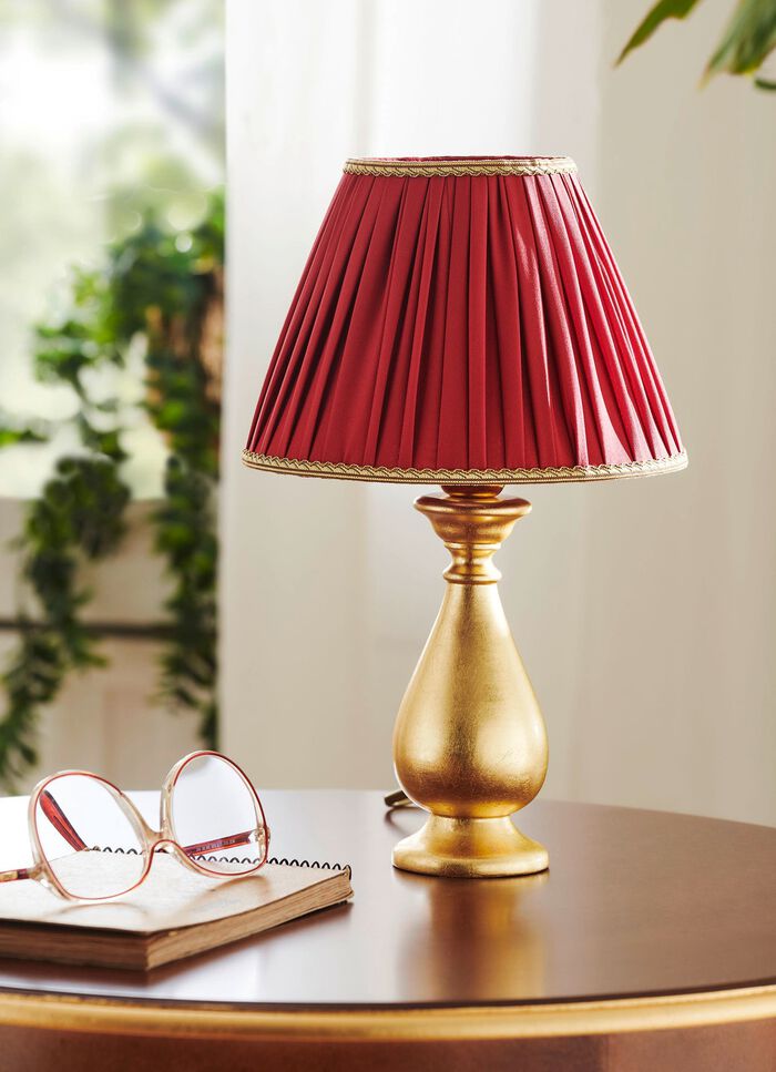 Tischleuchte mit Blattgoldauflage 