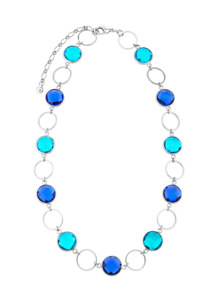 Schmuckset, 3-teilig, mit Kristallsteinen 