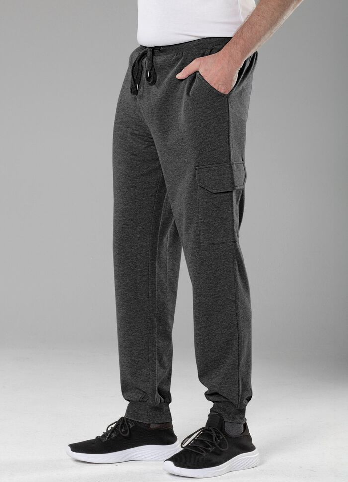 Freizeithose in 4 Farben ANTHRAZIT MELIERT