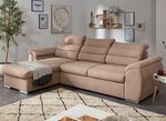 Polsterm&ouml;bel mit Bettfunktion und Kopfteilverstellung BEIGE