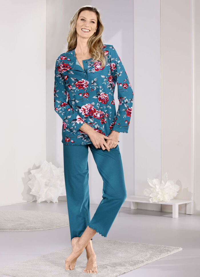 Zweierpack Schlafanz&uuml;ge mit gebogten Abschl&uuml;ssen  