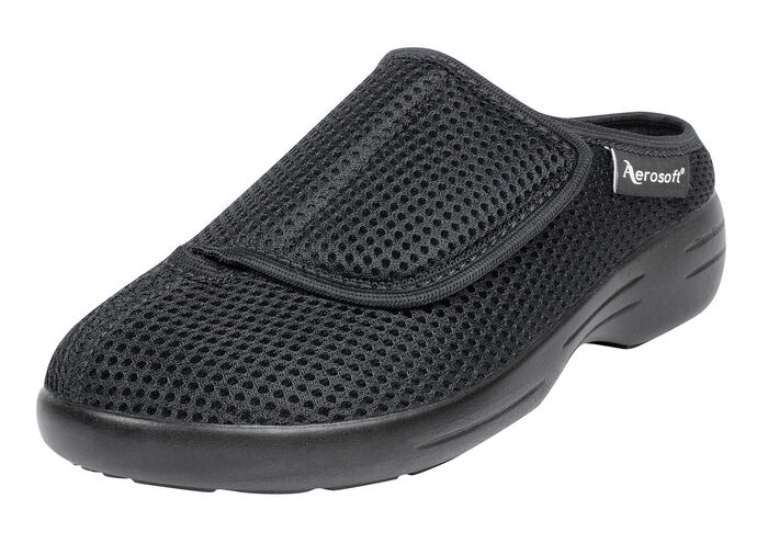 Klett-Pantolette für Damen und Herren SCHWARZ
