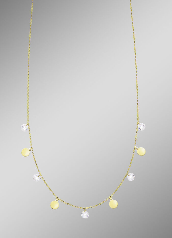 Stilvolle Halskette mit Zirkonia 