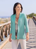 Strickjacke mit feiner Struktur 